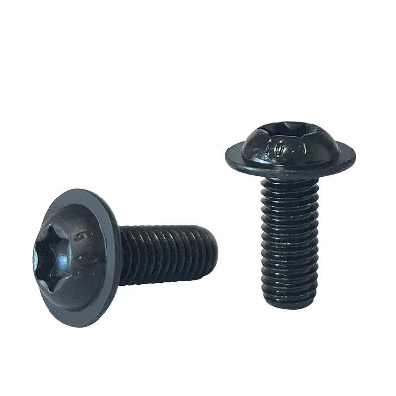 Black Button Flanged Head Torx Drive Screw