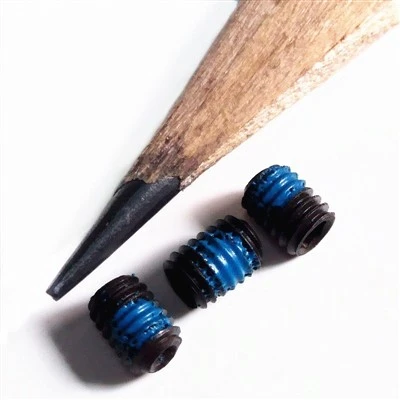 Precision nylon thread locker screw